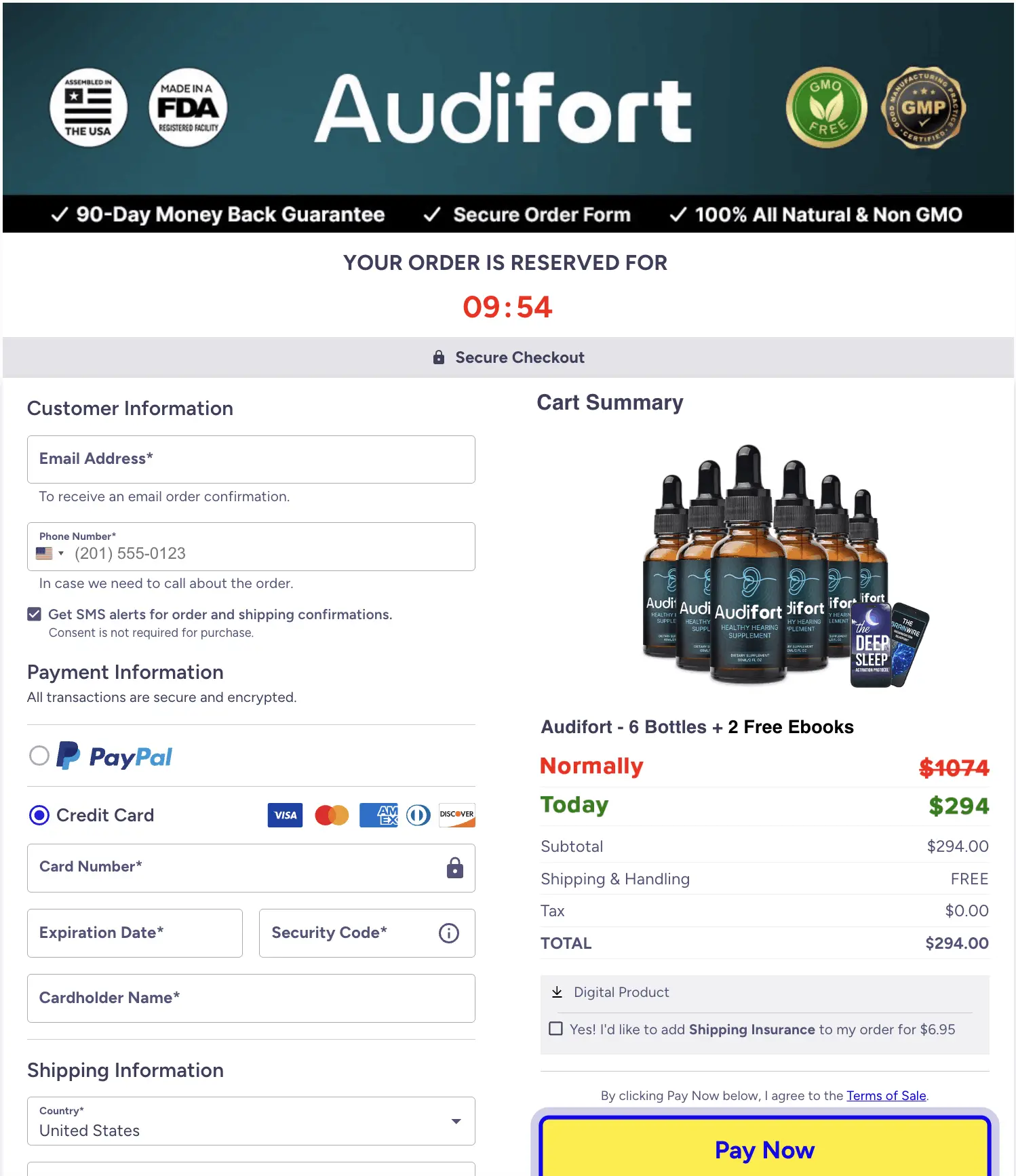 AudiFort bottle
