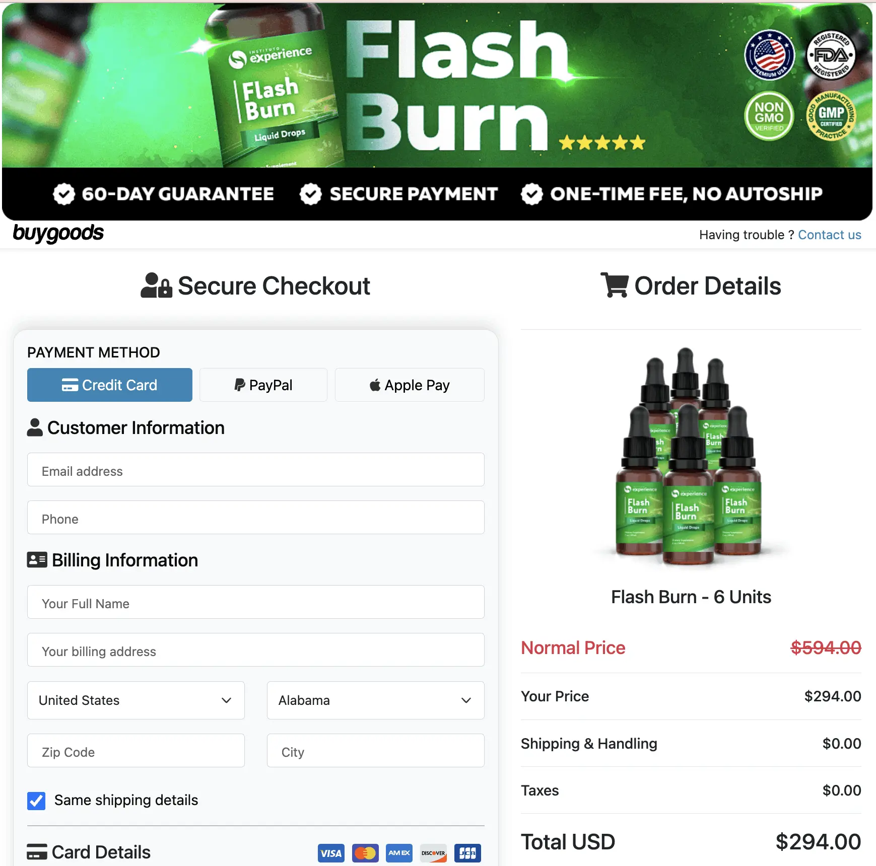 Flash Burn product image